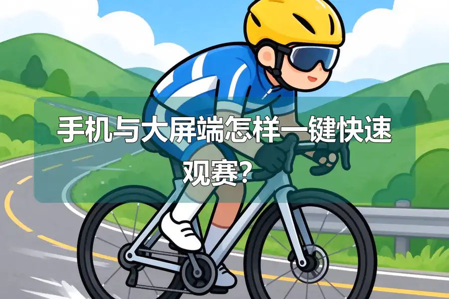 手机与大屏端怎样一键快速观赛？
